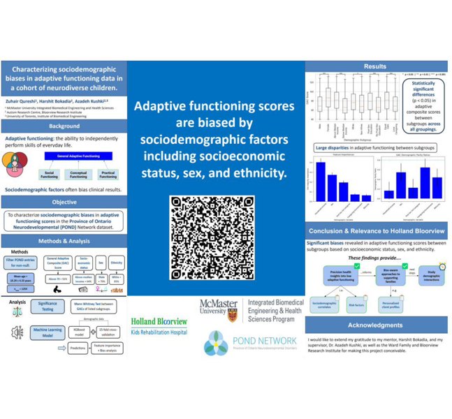 Zuhair Qureshi research poster on sociodemographic bias